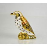 A Royal Crown Derby Song Thrush, MMVI, with original box.