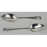 Two George III silver desert spoons,by Peter and William Bateman, London 1810, 2.22 toz