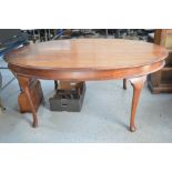 A large mahogany dining table