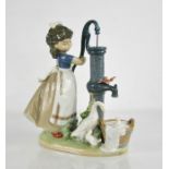 A Lladro porcelain group titled Summer at the Farm, numbered 5285, 24cm high.