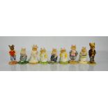 A group of Bramley Hedge figurines.