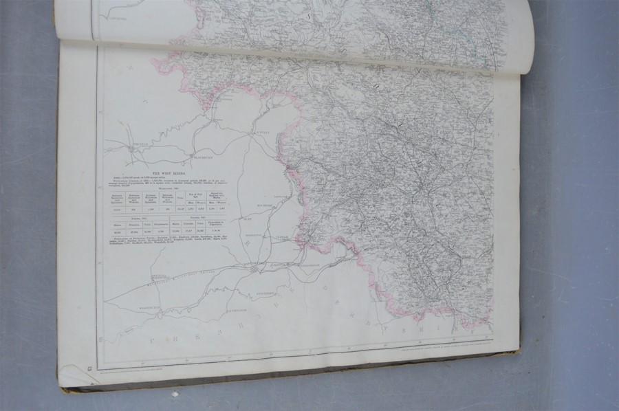 Cassell's Universal Atlas of British maps showing the principal routes of railway throughout the - Bild 3 aus 5