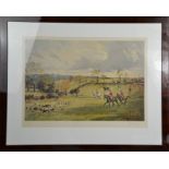 John King (20th century): Away from Ranksborough Gorse, Cottesmore, limited edition print, signed in