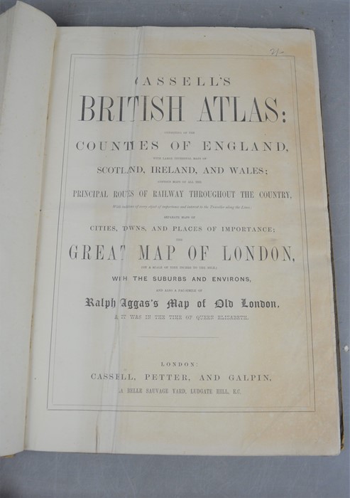 Cassell's Universal Atlas of British maps showing the principal routes of railway throughout the - Bild 2 aus 5