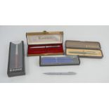 A group of collectible pens to include, Sheaffer, Papermate, Parker and Colibri