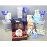 A group of Aynsley, Paragon, Cristal D'Arques and Royal Worcester boxed ceramics and crystal to