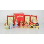 A group of seven Royal Doulton Bunnykins figures, some boxed.