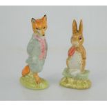 Two Beswick Beatrix Potter figures " Fierce Bad Rabbit" and "Foxy Whiskered Gentleman"