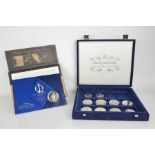 The Queens Golden Jubilee 1952-2002 First Day Cover 26 coin collection, together with silver proofs,