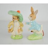 Two large Royal Doulton Beatrix Potter figures.