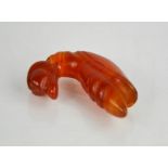 A Chinese jade hand carved pendant.