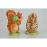 Two Beswick Beatrix Potter figures "Squirrel Nutkin" and "Thomasina Tittlemouse"