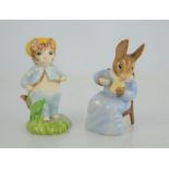 Two Beswick Beatrix Potter figures "Cottontail" and "Tom Kitten in the Rockery"