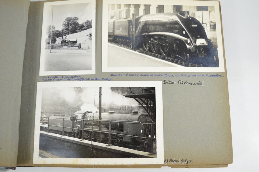 A vintage album of steam locomotives to include the Crystal palace special 1954, Union of South - Image 2 of 16