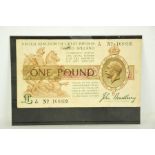 A King George V £1 note, John Bradbury.