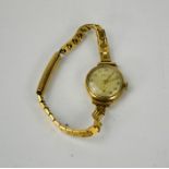 A Marvin 9ct gold ladies wristwatch, 17.8g.