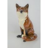 A large Beswick seated fireside fox number 2348, 32cm high