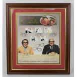 The Two Ronnies signed picture, limited edition 166 of 500, signed by Ronnie Barker and Ronnie