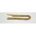 A 9ct gold chain link necklace, 11.55g.