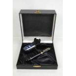 A Mont Blanc fountain pen and ink set, no. 149, boxed.