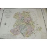 A group of five 19th century maps by Greenwood & Co to include Chester, Salop, Warwick etc