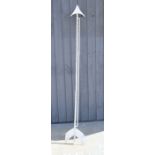 A Victorian wrought iron shop hanging sign in the form of an arrow, 169cm