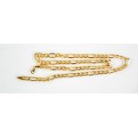 A 9ct gold chain link bracelet, 4.7g.