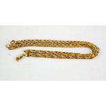 A 9ct gold chain link necklace, 19.5cms long, 19.2g.