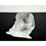 A Rene Lalique nude figure, etched Lalique to the base, 7cms tall