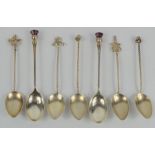 A group of silver teaspoons to include Scottish thistle design, 2.10toz