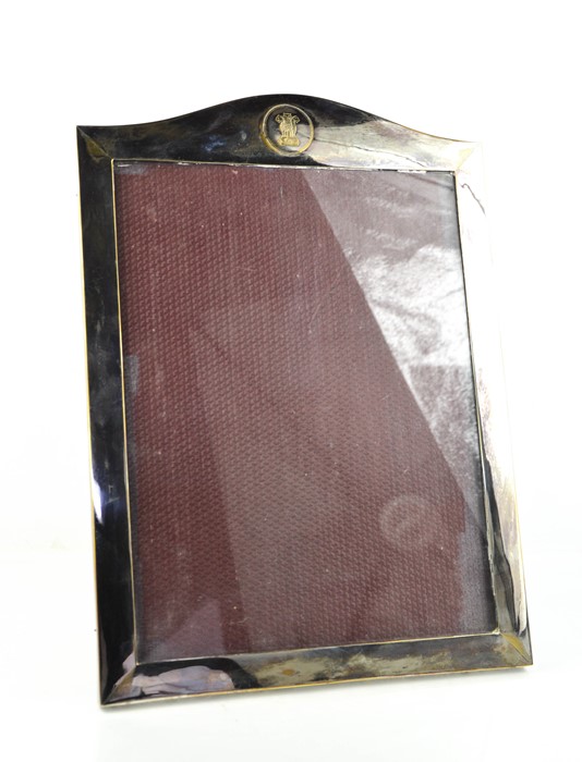 A P.Orr & Sons silver plated table photograph frame, 46 by 33cm.