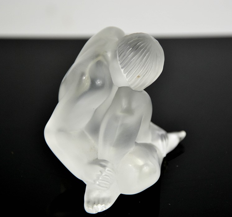 A Rene Lalique nude figure, etched Lalique to the base, 7cms tall - Image 3 of 5