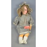 An early 20th century German doll marked Köppelsdorf