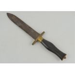 A 19th century spear point Bowie knife by Manson of Sheffield, 31cm