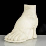 Eduardo Paolozzi (1924-2005) a plasterwork foot wearing a shoe, 14cms tall