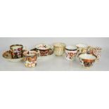 A group of Royal Crown Derby and other 19th century porcelain examples.