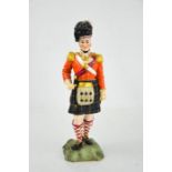 A Royal Worcester porcelain figure 'Officer of The Seaforth Highlanders, no 2657 to the base, 17cm