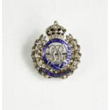 A white metal Royal Engineers sweetheart brooch, size O, 0.23toz
