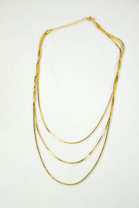 WITHDRAWN A 9ct gold (unmarked) necklace, 11.6g.