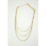 WITHDRAWN A 9ct gold (unmarked) necklace, 11.6g.