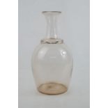 French glass cider carafe circa 1840.