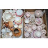 A large quantity of ceramics to include Victorian Lustreware