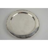 A late 19th century Chinese export silver salver, stamped Luen Hing marks to base, 9.8 toz