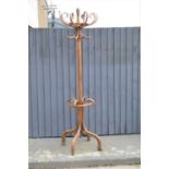 A bentwood hat and coat stand206cm high