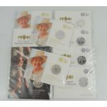 A group of £20 silver coins in original packets, The Longest Reigning Monarch, The Platinum