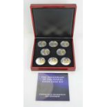 The London Mint Anniversary of the Guinea eight-coin silver proof set