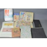 A group of stamp albums some worldwide and early examples together with a quantity of first day