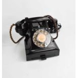 A vintage bakelite telephone in working order, GPO 5870 marks to base