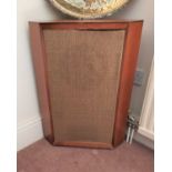 A pair of vintage floor standing corner speakers