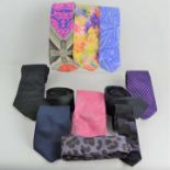 A collection of designer ties to include Richard James, Harrods, Boggi, Paul Smith, Timney Fowler,